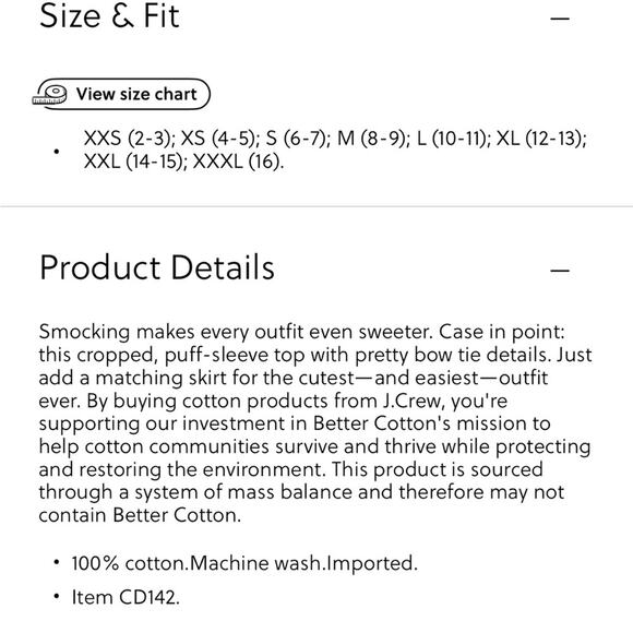 J. Crew Crewcuts floral smocked poplin top - Picture 9 of 9